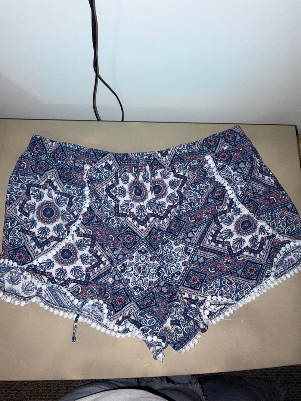 Print Pajama Shorts